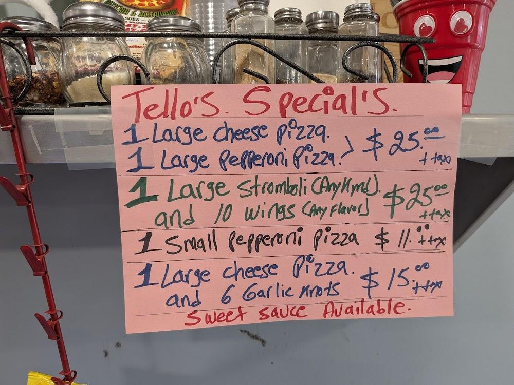 Tello's Pizzeria & Restaurant Ham & Cheese Wrap